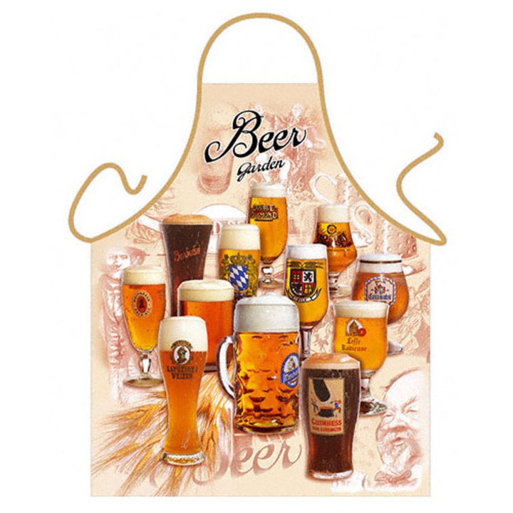 Sorturi bucatarie Itati, pentru iubitorii de bere, imprimeu de calitate, 50C, multicolor