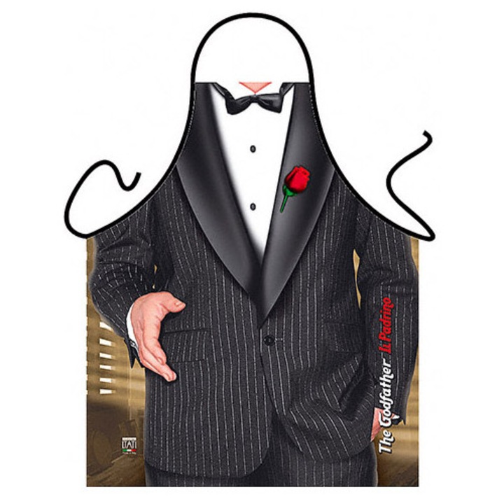 Sorturi bucatarie Itati, sort de bucatarie Godfather, imprimeu de calitate, lavabil, 50x70cm