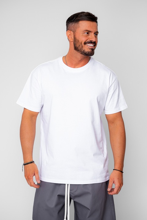 Tricou Heavy Oversized Premium Off White 20423, Fehér