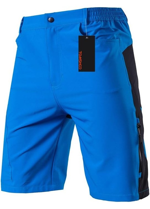 Pantaloni scurti albastri sport pentru barbatii, usori, respirabili, L