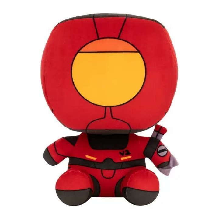 Jucarie de plus Ultrakill Plush, 25cm, robot rosu, inspirata din jocul Ultrakill Plush