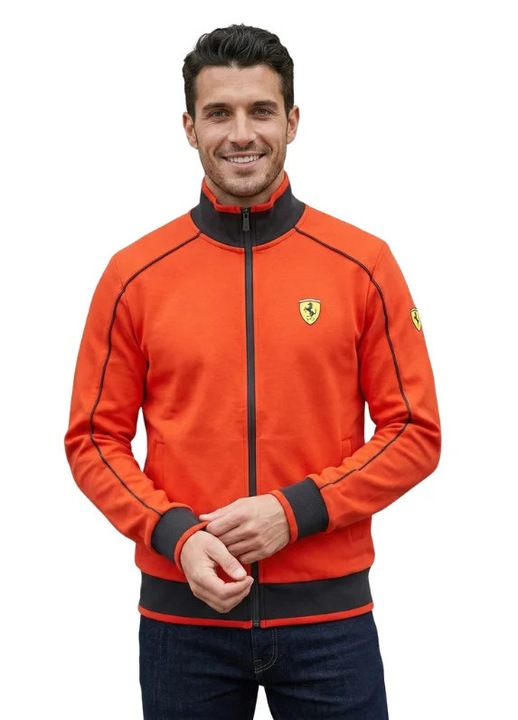 Hanorac barbati SCUDERIA FERRARI Zip Fleece, rosu, marime XL INTL/2XL INTL