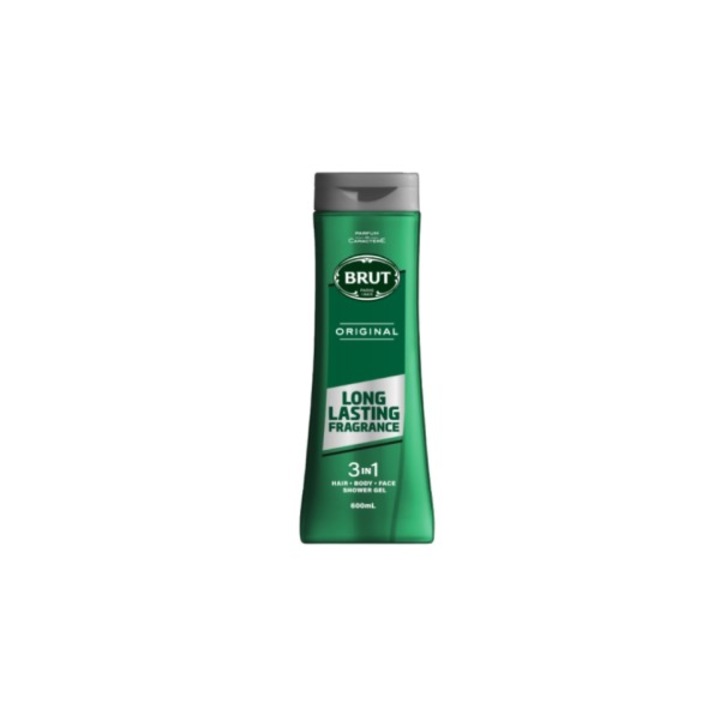 Brut Original 3 az 1-ben tusfürdő férfiaknak testre, arcra és hajra 600 ml