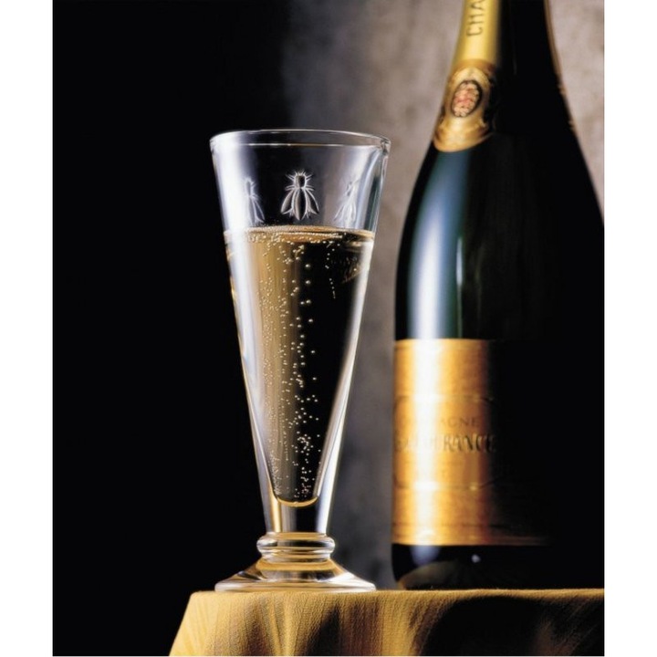 Set 6 pahare sampanie Abeille, transparent, 150ml, 17x6.7cm