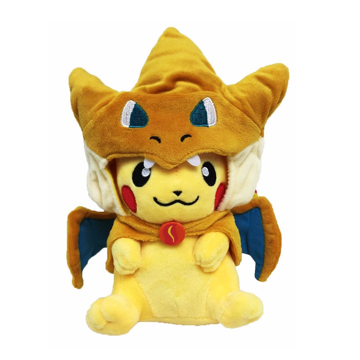Jucarie de plus Pikachu, galben, 25cm