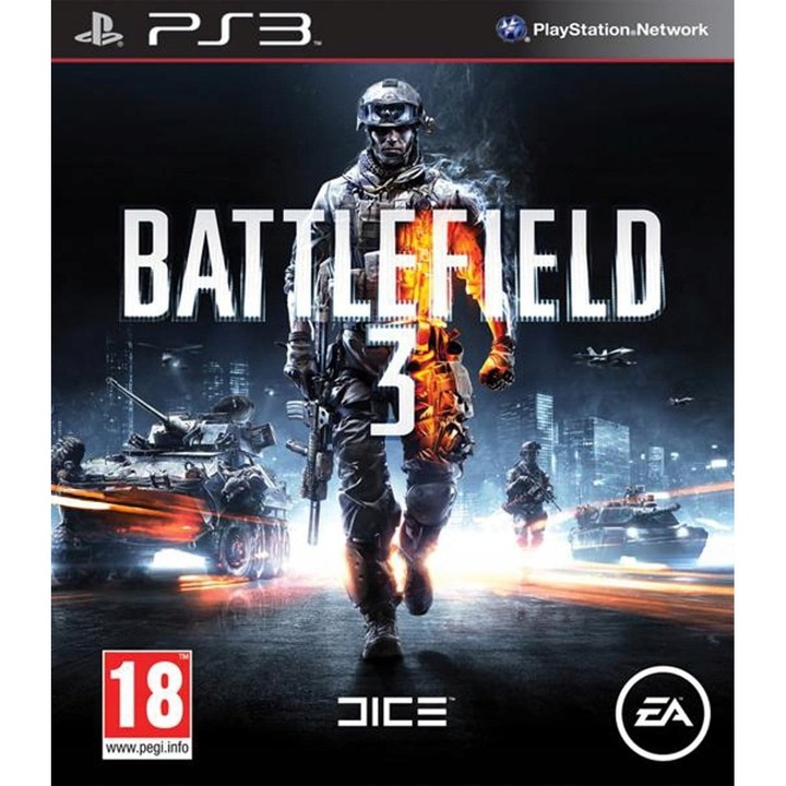 Joc Battlefield 3 Premium Edition, PS3, set complet, cutie cu coperta engleza