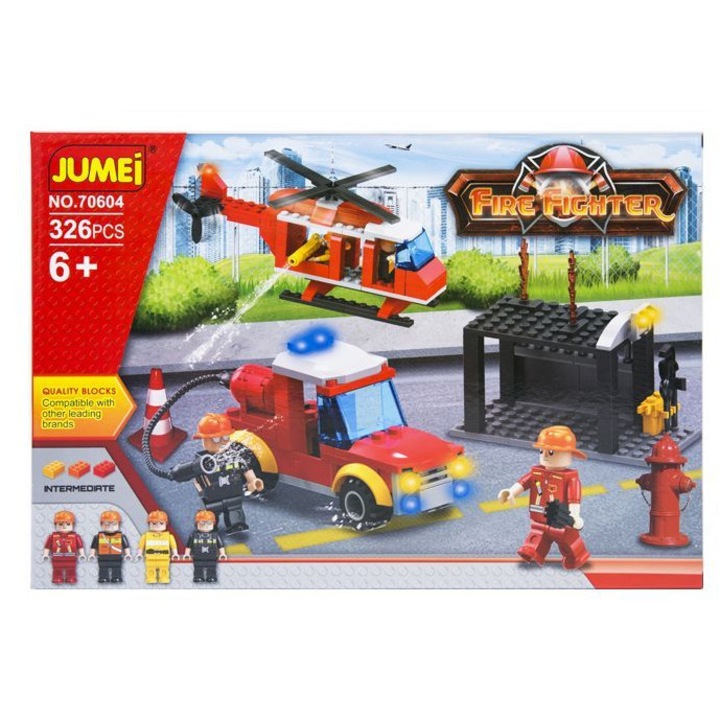 Конструктор Kathay-Haster, Пожарникар, 326 елемента, 38x26см