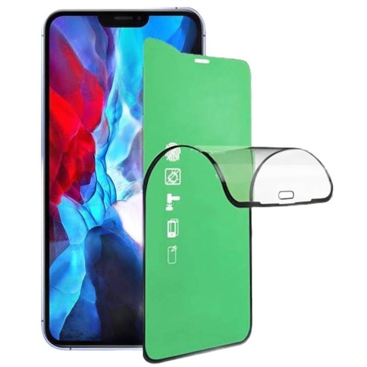 Folie protectie telefoane, Luka, Szklo hartowane 9D Ceramic, transparent, 0,33mm, pentru iPhone X XS 11 Pro