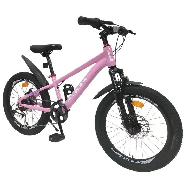 BR Tornado A2002 20'' 7 sebességes kerékpár, alumínium váz, Shimano, rózsaszín