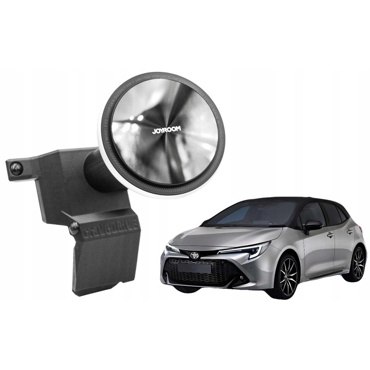 Suport MagSafe cu incarcare, Joyroom, Compatibil cu Toyota Corolla XII E21, Corolla Cross, Negru, Ecran 10.5'', Wireless 15W, Montaj partea dreapta ecran