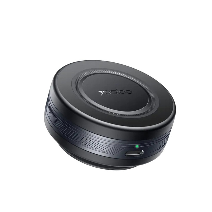 Suport auto pentru telefon, Yesido C223, Montaj bord, Ventuza, Vacuum electric, Negru