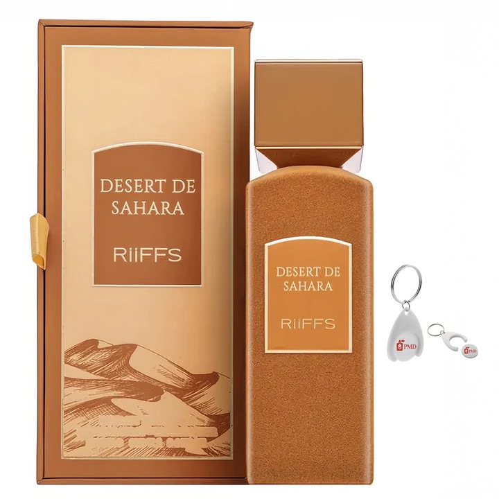 Riiffs Desert De Sahara parfüm kivonat, Unisex, 100ml PMD személyre szabott kulcstartóval