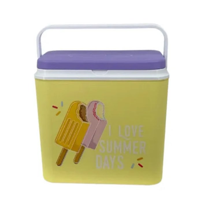 Lada Frigorifica Model Inghetata, 24L cu 2 Baterii de Racire incluse