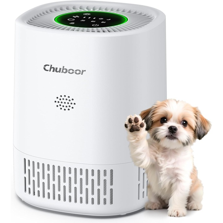 Purificator de Aer cu Filtru H13 HEPA, CADR 240 m³/h, 3 Viteze + Mod Sleep, Timer, Afisaj Calitate Aer – Pentru Dormitor & Alergii