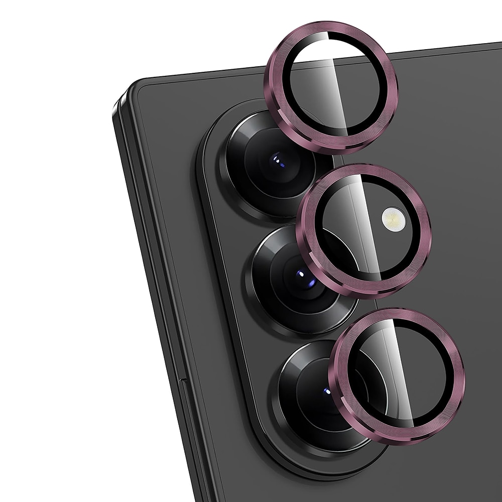 Folie Protectie Lentile Camera compatibila cu Samsung Galaxy Z Fold6, CASEY STUDIOS™ MaxDefense+, Ultra HD, Anti Amprente, Anti Zgarieturi, Anti Socuri, Roz