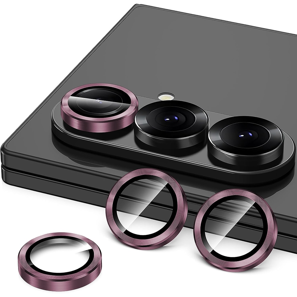 Folie Protectie Lentile Camera compatibila cu Samsung Galaxy Z Fold6, CASEY STUDIOS™ MaxDefense+, Ultra HD, Anti Amprente, Anti Zgarieturi, Anti Socuri, Roz