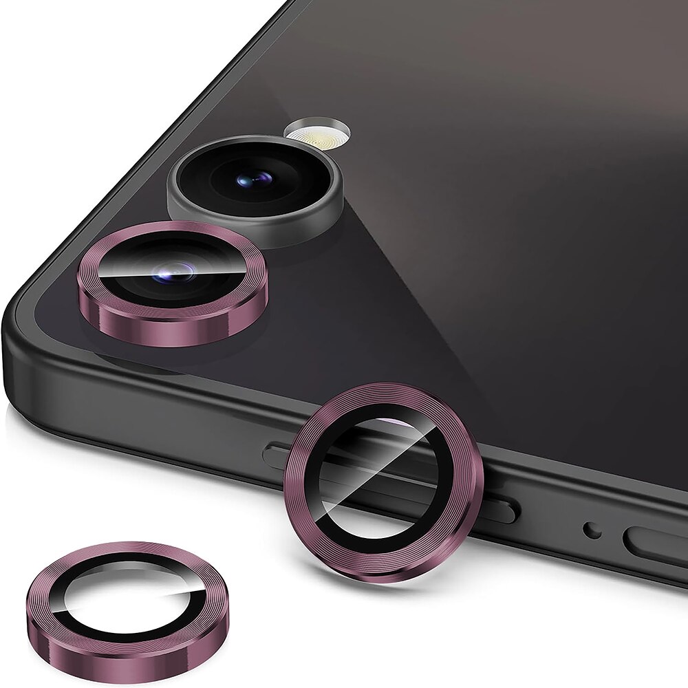 Folie Protectie Lentile Camera compatibila cu Samsung Galaxy Z Flip7, CASEY STUDIOS™ MaxDefense+, Ultra HD, Anti Amprente, Anti Zgarieturi, Anti Socuri, Roz
