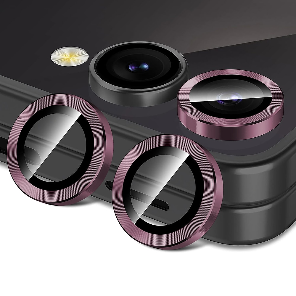 Folie Protectie Lentile Camera compatibila cu Samsung Galaxy Z Flip7, CASEY STUDIOS™ MaxDefense+, Ultra HD, Anti Amprente, Anti Zgarieturi, Anti Socuri, Roz