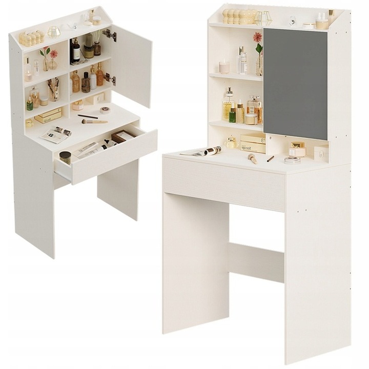 Masa de toaleta moderna cu oglinda rabatabila, glamour MUVU