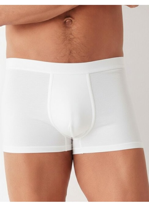 Boxeri clasici bumbac organic Cotonella GU054 0001, Alb