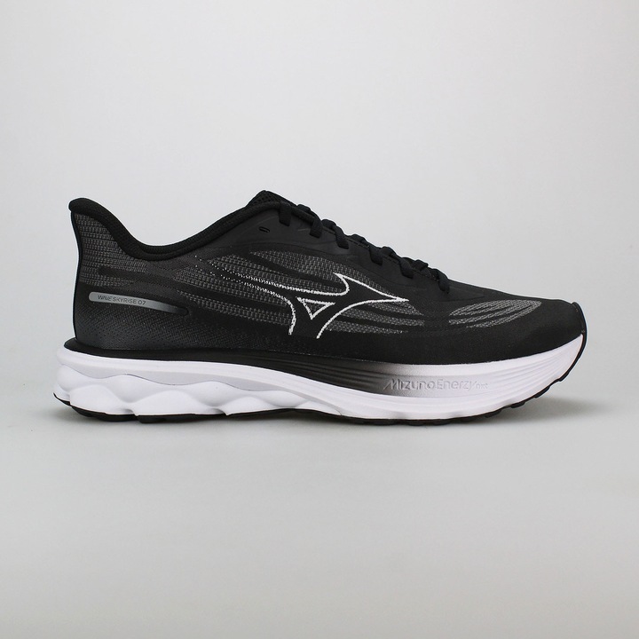 Pantofi sport barbati Wave Skyrise 7, Mizuno, negru/alb