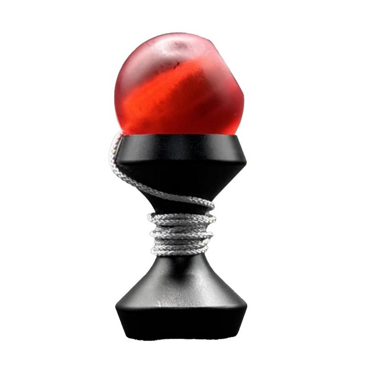 Mini Kendama de Buzunar, Jucarie Fidget, Aliaj de Aluminiu pentru Reducerea Stresului EDC pentru Adulti (rosu-negru)