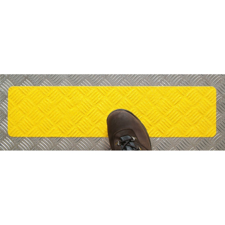 Felületre alakítható csúszásgátló szalag-Sárga-100mm x 18,3m-Sárga