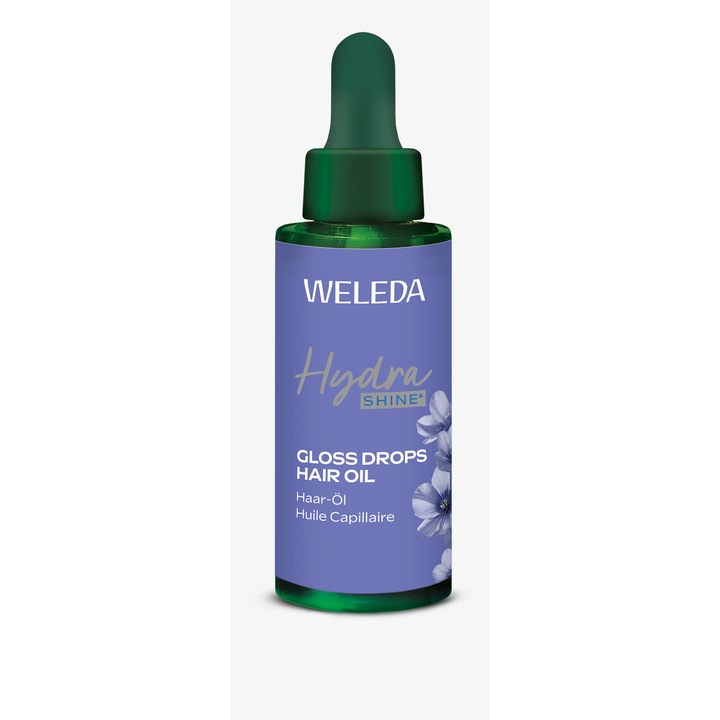 Weleda Ulei de par Hydro Shine Gloss Drops, 30 ml