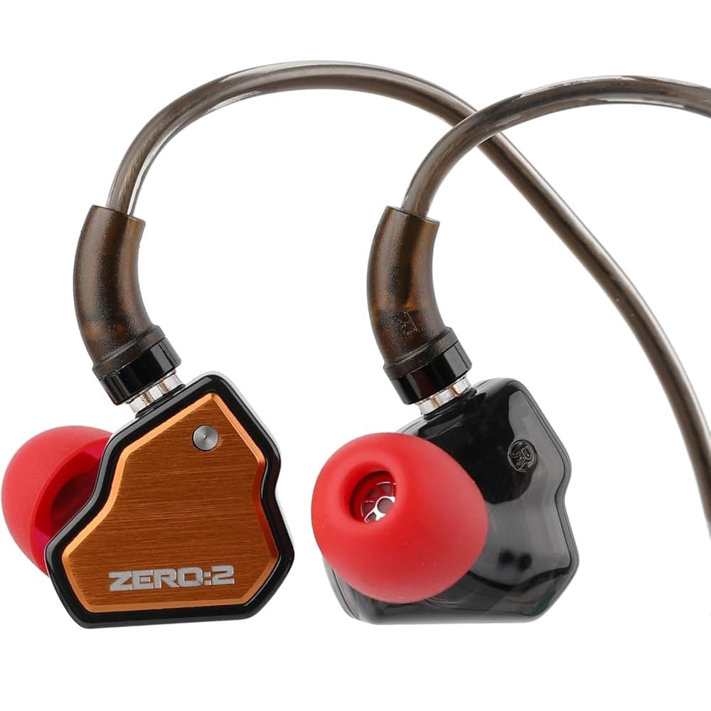 Casti intraauriculare 7HZ x Crinacle ZERO II, USB-C, driver 10mm, microfon HD, Portocaliu