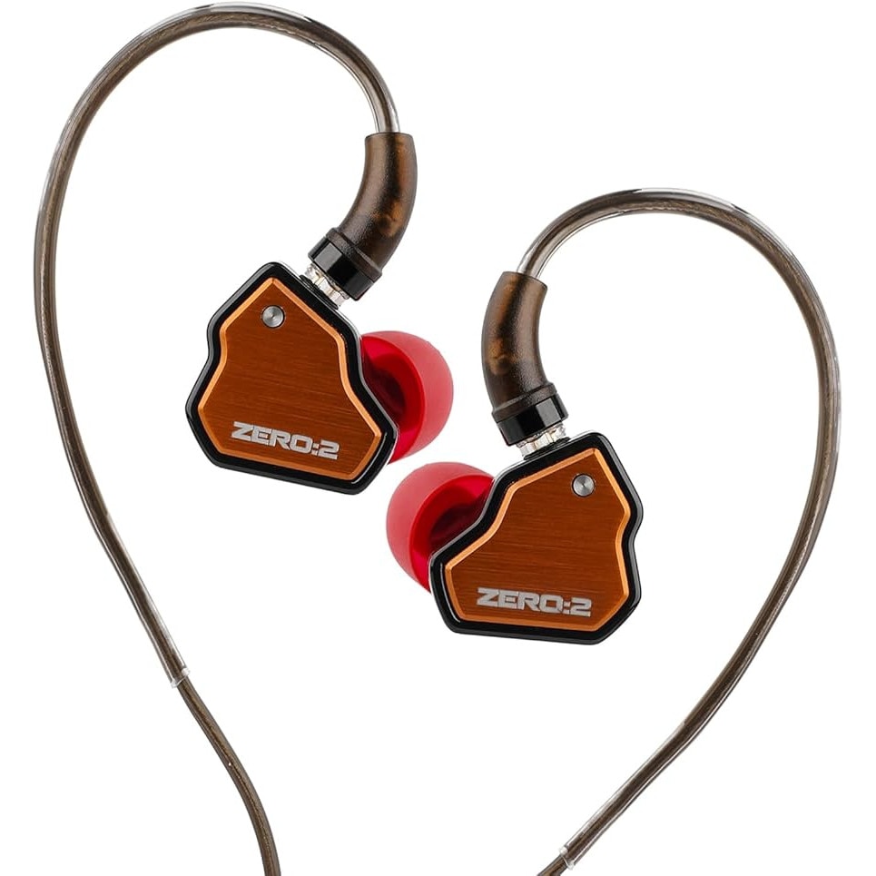 Casti intraauriculare 7HZ x Crinacle ZERO II, USB-C, driver 10mm, microfon HD, Portocaliu