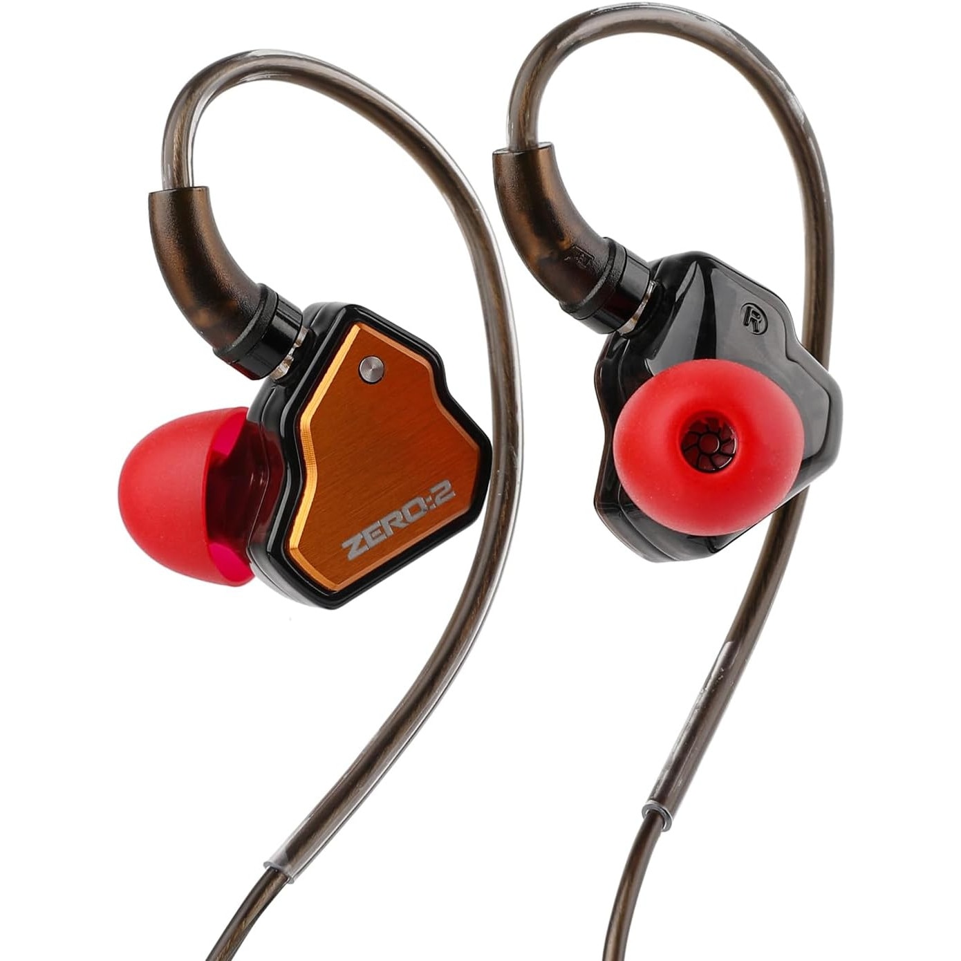 Casti intraauriculare 7HZ x Crinacle ZERO II, USB-C, driver 10mm, microfon HD, Portocaliu