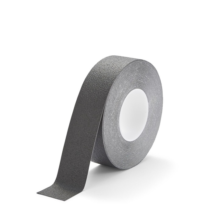 Fokozott érdességű, gumiszerű-100mm x 18,3m-Fekete csúszásgátló szalag