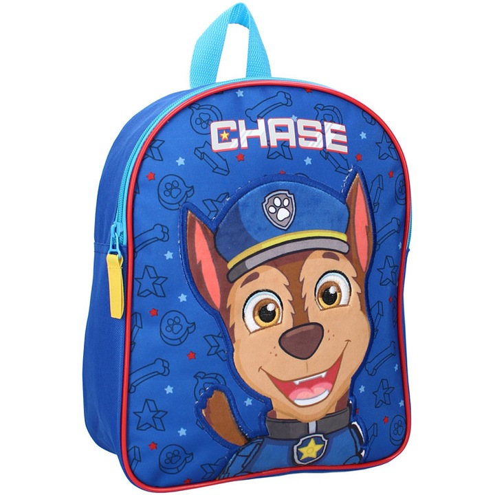 Rucsac copii Vadobag, print Paw Patrol Chase, albastru, 32x26x11cm