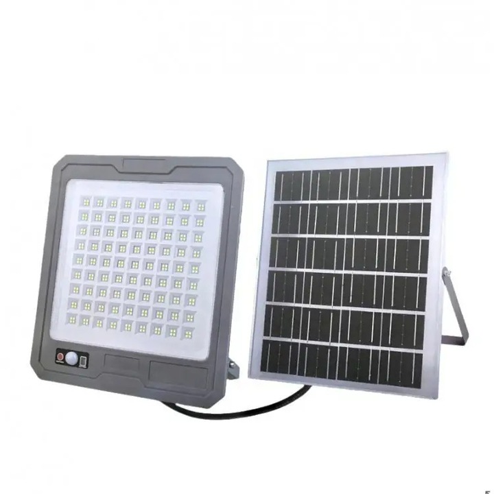 Proiector solar led COBA, panou solar separat, senzor de miscare, telecomanda, IP65, 1000 w