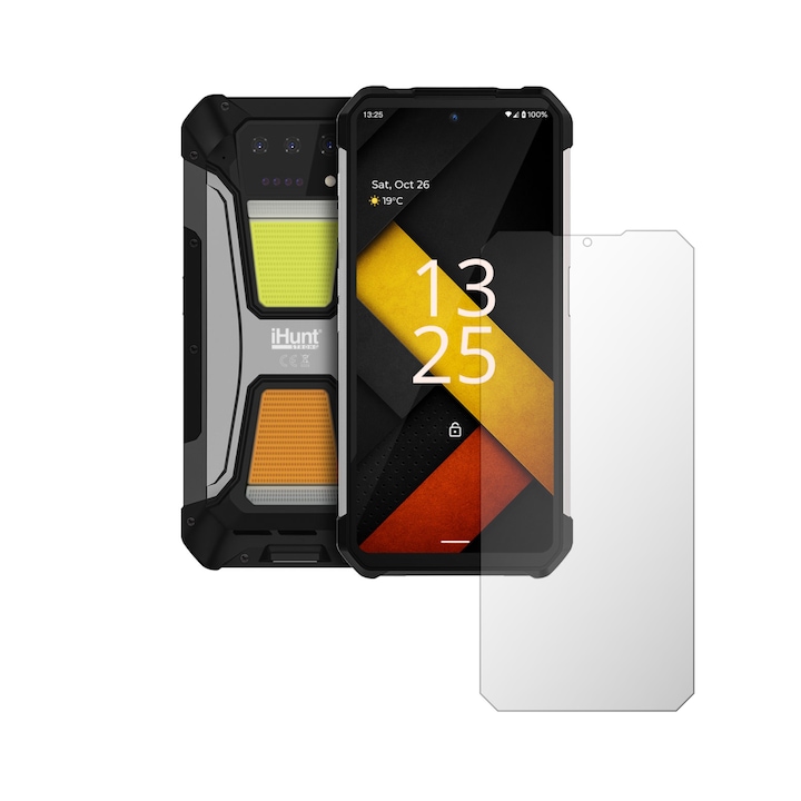 Folie Protectie Ecran Folie24, pentru iHunt Tank 2 PRO, 1X Ultra-Clear cu Acoperire Case-Friendly ( Compatibile cu Carcasa ), Adeziva, Flexibila cu Auto Regenerare