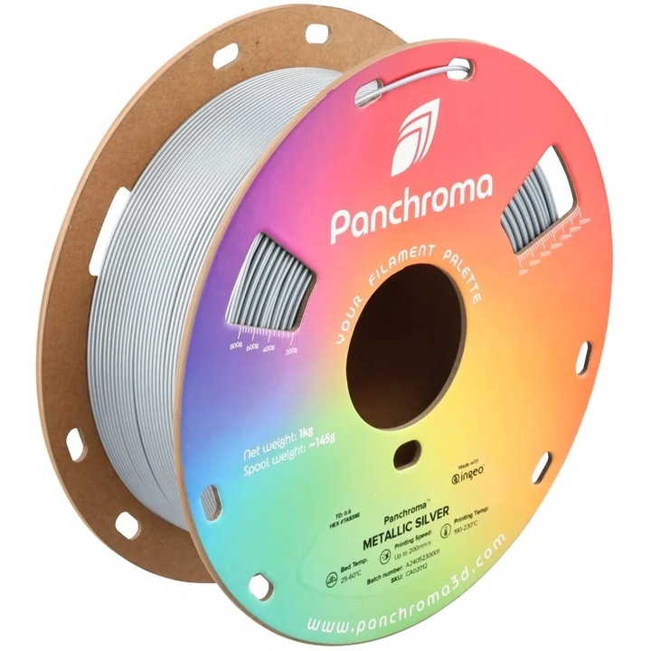 Polymaker Panchroma PLA Metallic Silver 1.75 mm 1 kg