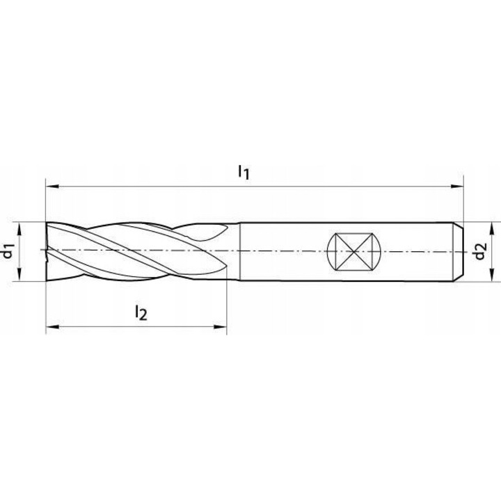 Frez trzpieniowy scurt 18mm, 4-6-ostrzowy, HSSCo8 TiALN, tip N, 92mm, set