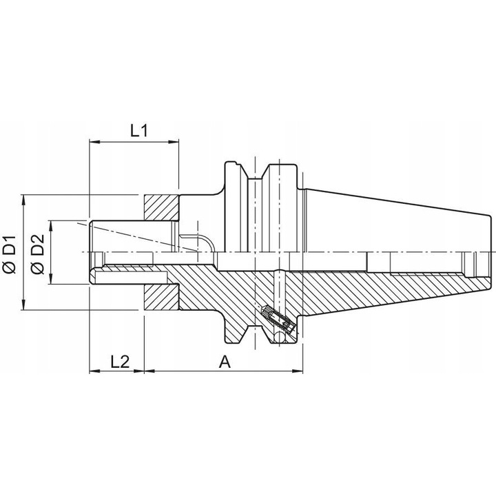 Suport pentru cap frezare HSK-A63 32x60mm, DIN 69893