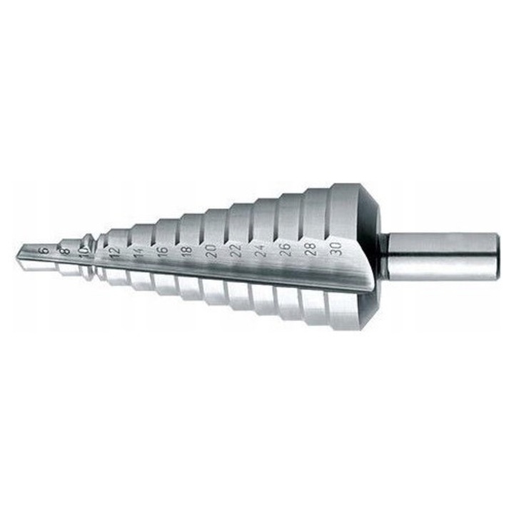 Set de burghie treptate HSS 40-50mm, 4mm lungime, pentru metal, fara burti, Format