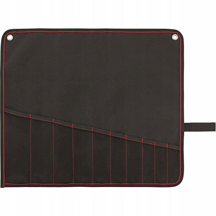 Tekercses tok, 515x455mm, 10 rekesz, nylon, többszínű