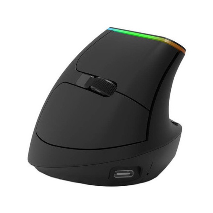 Mouse vertical fara fir Deluxe M618DB BT/2.4G 4000DPI RGB