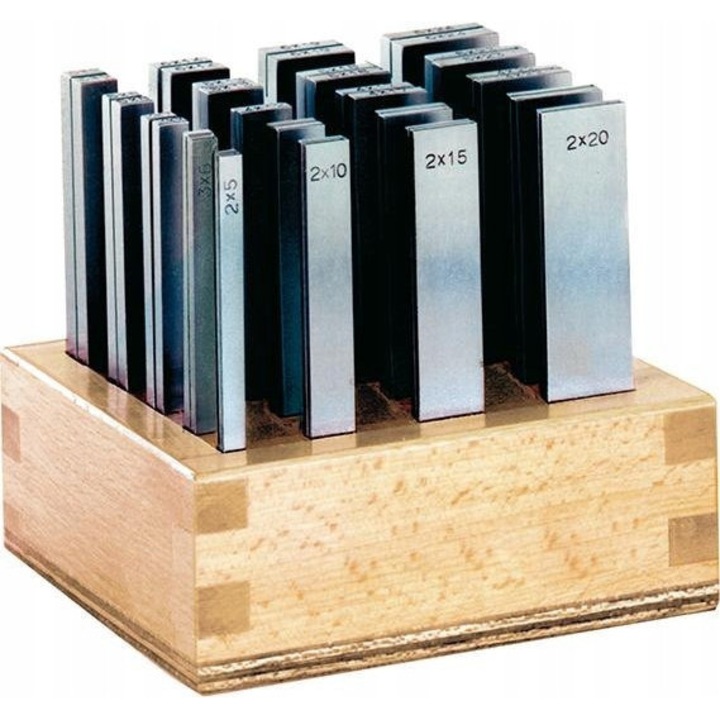 Set suporturi paralele, 100mm, 2-24mm, din lemn