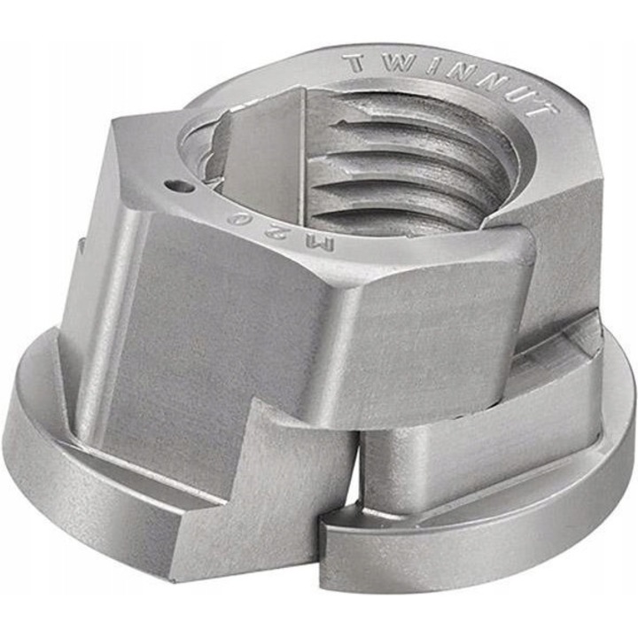 Nacreta TWINNUT cu colier 6333S M16, 21mm inaltime, 27mm dimensiune, 31mm diametru colier, set 1 bucata