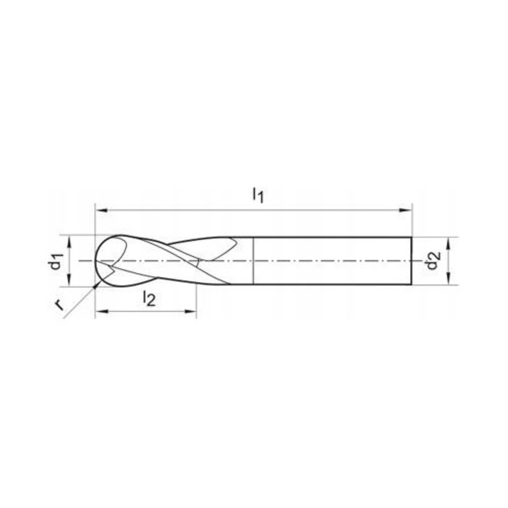 Frez deget (cilindric) Guhring 12mm