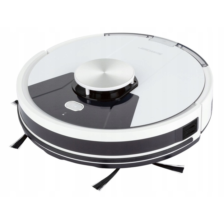Robot aspirator cu navigatie laser, SilverCrest, 5 moduri de curatare, alb, 33x9,5cm
