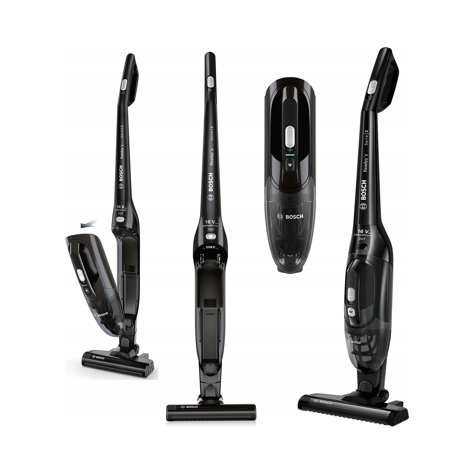 Aspirator vertical Bosch BBHL22BLCK 2in1 negru 0.4l 40min