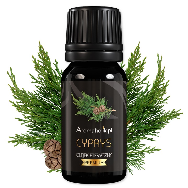 Ulei Esential, 100% Natural, Ulei de Chiparos, Ulei Parfumat cu Chiparos, Aromaholik, Certificat, Pentru Sauna, Difuzor, Umidificator, Lumanari, Aromaterapie, 10 ml