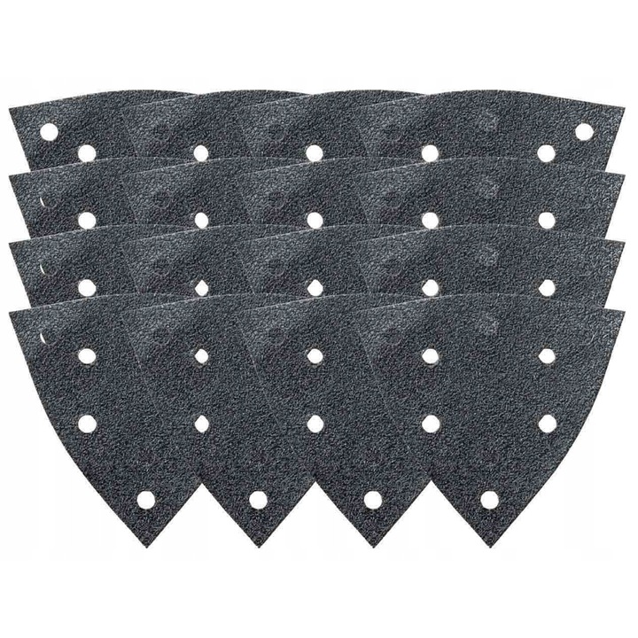 Arkusze smirghel cu gauri, 130 mm, 16 bucati, granulatie 60