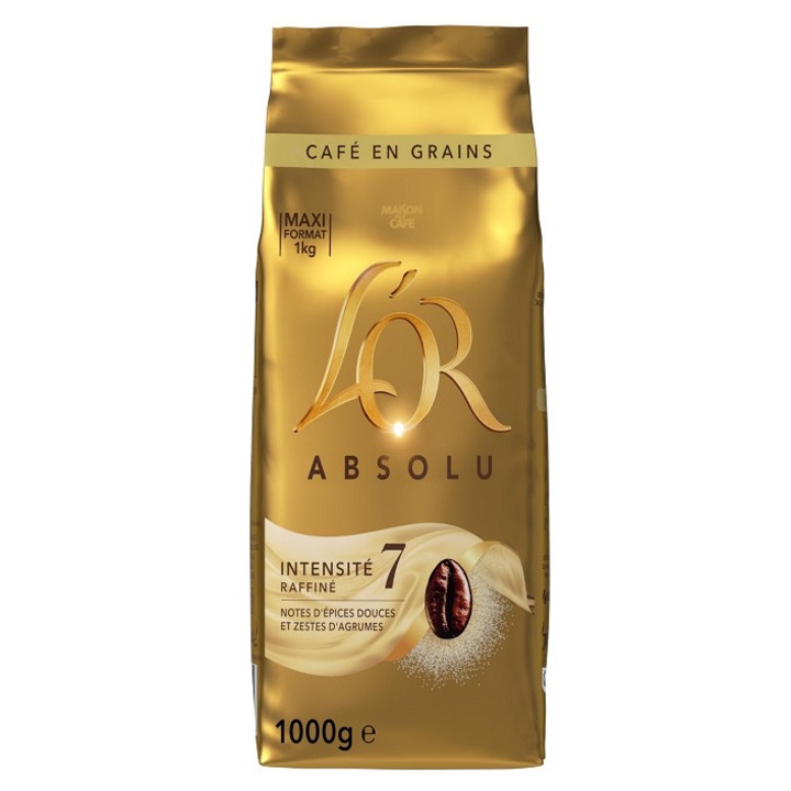 Cafea Boabe L'OR, 1 kg 100% Arabica, Intensity 7.1 kg