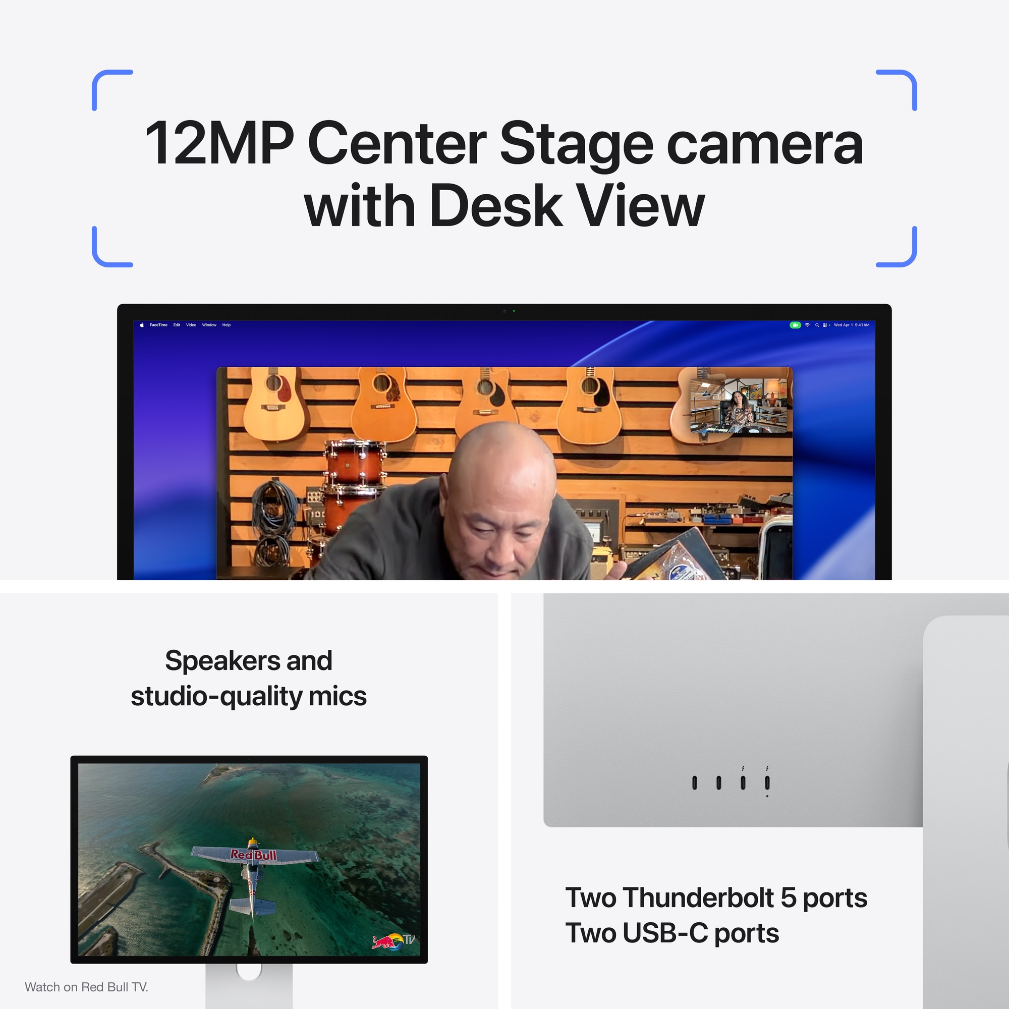 Монитор Apple Studio 27'', 5K, IPS, Mini LED Wide, 120Hz, Display XDR ...